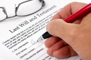 Signing of a Will as part of estate planning process
