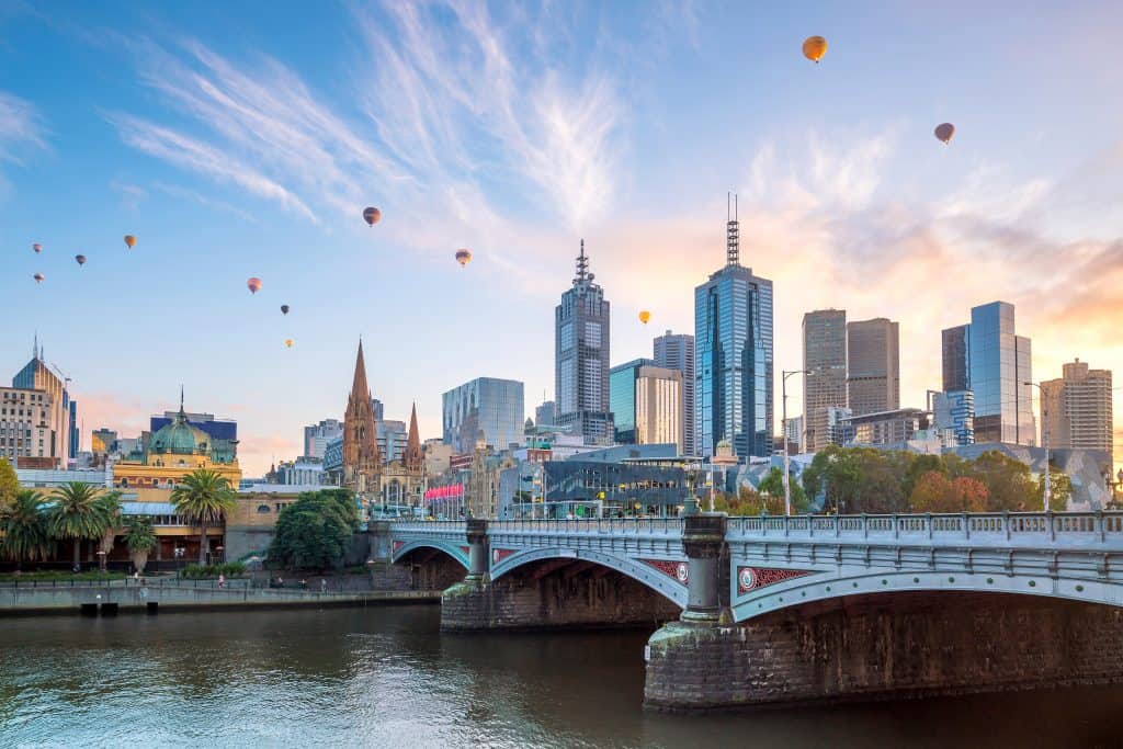 melbourne at twilight