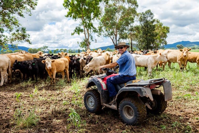 Aussie Farmer on an ATV